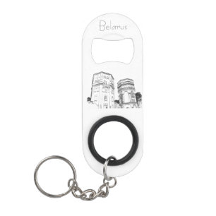 Belarus Grodno City Architecture Opener Keychain