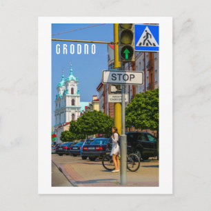 Belarus Grodno Cityscape City Architecture Postcard
