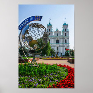 Belarus Grodno Cityscape City Architecture Poster