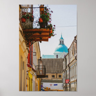 Belarus Grodno Cityscape City Architecture Poster