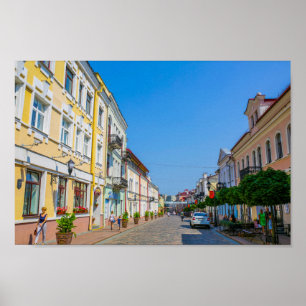 Belarus Grodno Cityscape City Architecture Poster