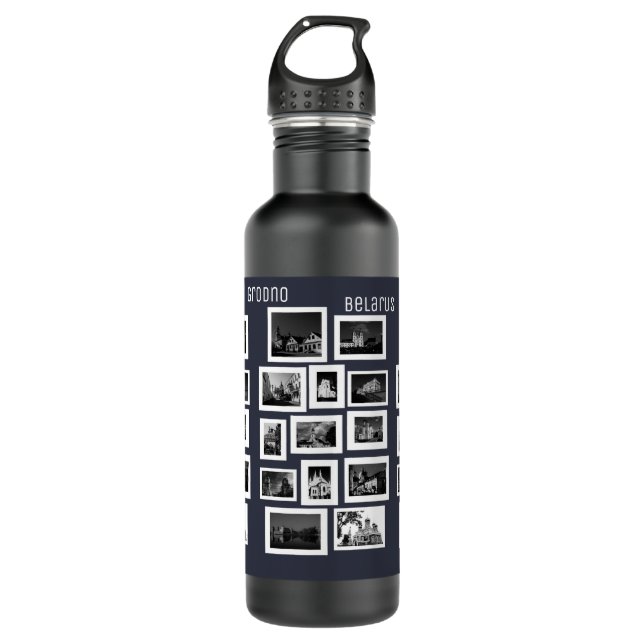 Belarus Grodno Minsk Cityscape City Architecture 710 Ml Water Bottle (Front)