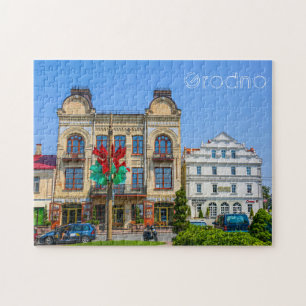 Belarus Grodno Old City Architecture People Jigsaw Puzzle