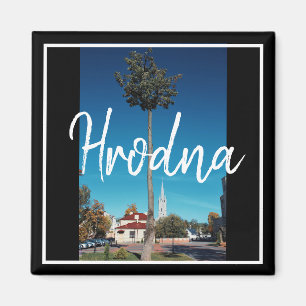 Belarus Hrodna Architecture Tractor Magnet