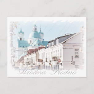Belarus Hrodna Grodno Architecture Postcard