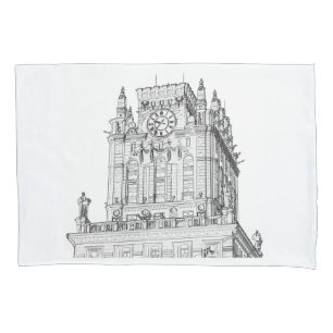 Belarus I Love Minsk City Gates Architecture Pillowcase
