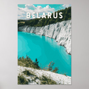 Belarus Illustration Travel Art Vintage Poster