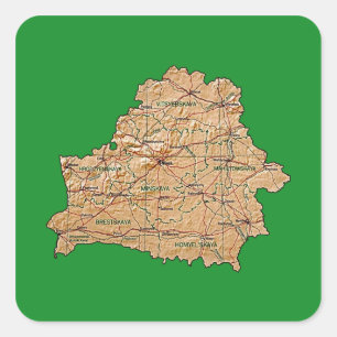 Belarus Map Sticker