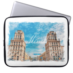 Belarus Minsk Architecture Laptop Sleeve Cover