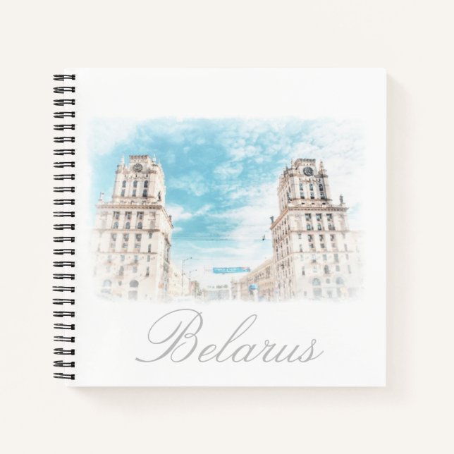 Belarus Minsk Architecture Nature Notebook (Front)