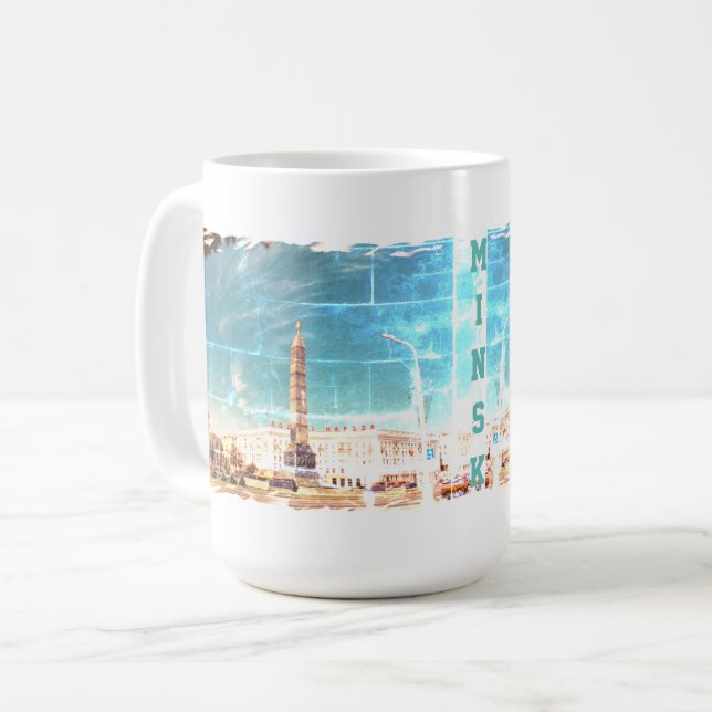 Belarus Minsk Architecture Painting Mug (Front Left)