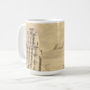Belarus Minsk Architecture Painting Mug