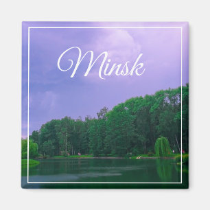 Belarus Minsk Botanical Garden Park Cityscape Magnet
