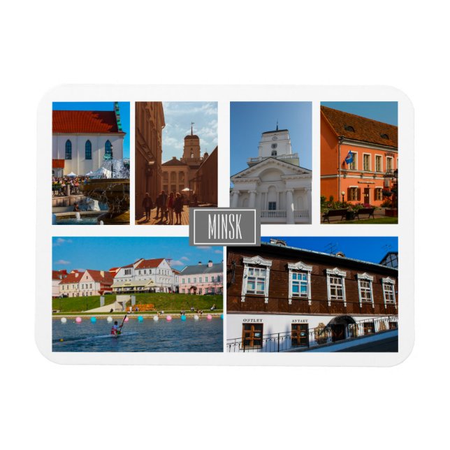 Belarus Minsk City Architecture Magnet (Horizontal)
