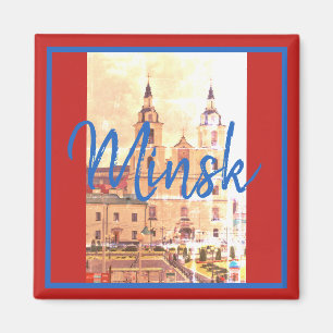 Belarus Minsk City Architecture Magnet