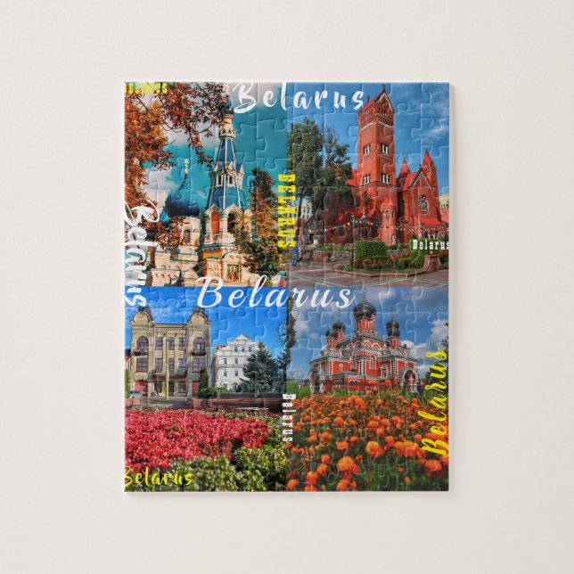 Belarus Minsk Grodno Brest Borisov Architecture Jigsaw Puzzle (Vertical)