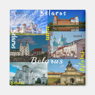 Belarus Minsk Grodno Mir Architecture Magnet