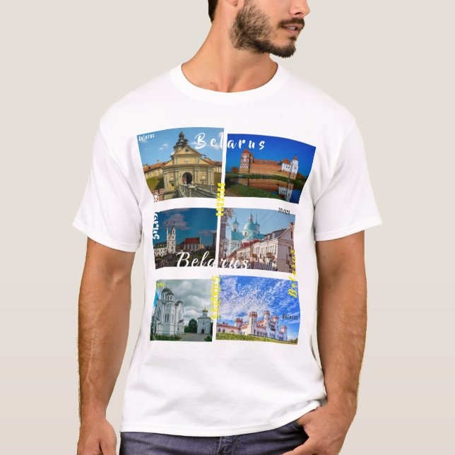 Belarus Minsk Grodno Mir Castle Architecture T-Shirt (Front)