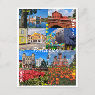 Belarus Minsk Grodno Pinsk Borisov Architecture Postcard