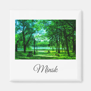 Belarus Minsk Park Life Cityscape Nature Magnet