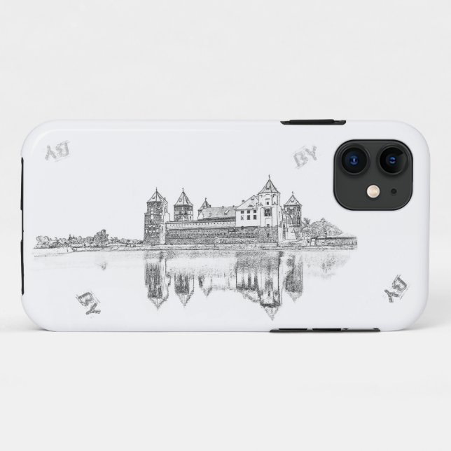 Belarus Mir Castle Architecture Мирский Замок Case-Mate iPhone Case (Back (Horizontal))