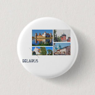 Belarus Mir Castle Architecture Button Pin
