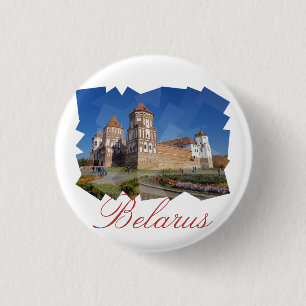 Belarus Mir Castle Architecture Button Pin