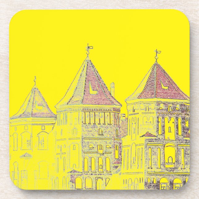 Belarus Mir Castle Architecture Coaster (Front)