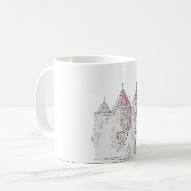 Belarus Mir Castle Architecture Coffee Mug (Front Left)