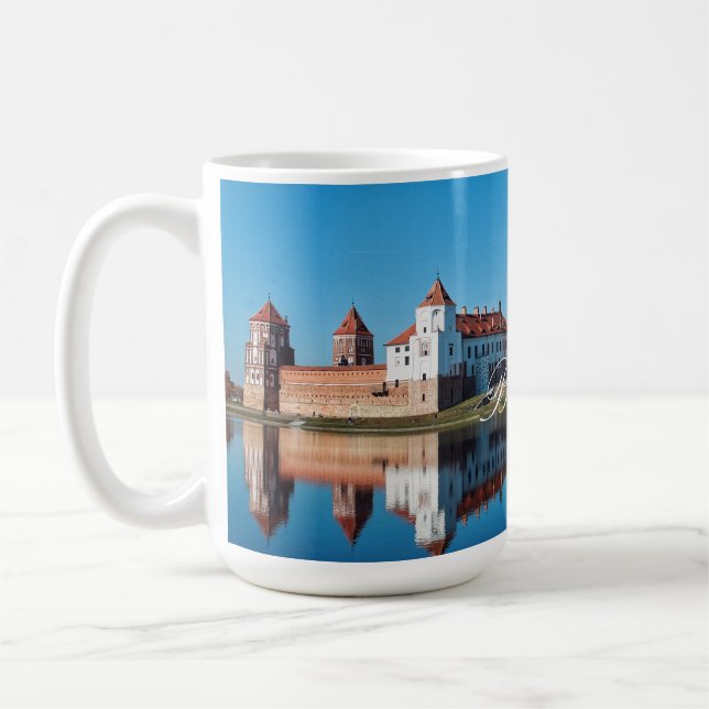 Belarus Mir Castle Architecture Mug Cup (Left)