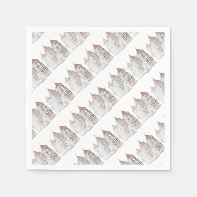 Belarus Mir Castle Architecture Napkin (Front)