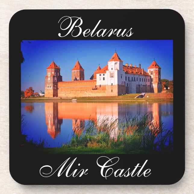 Belarus Mir Castle Architecture Nature Coaster (Front)