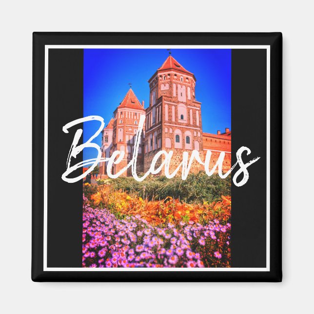 Belarus Mir Castle Architecture Nature Magnet (Front)