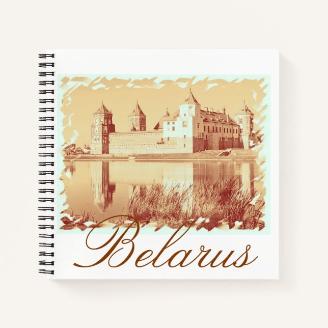 Belarus Mir Castle Architecture Nature Notebook (Front)