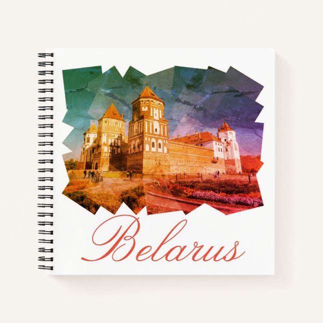 Belarus Mir Castle Architecture Nature Notebook (Front)