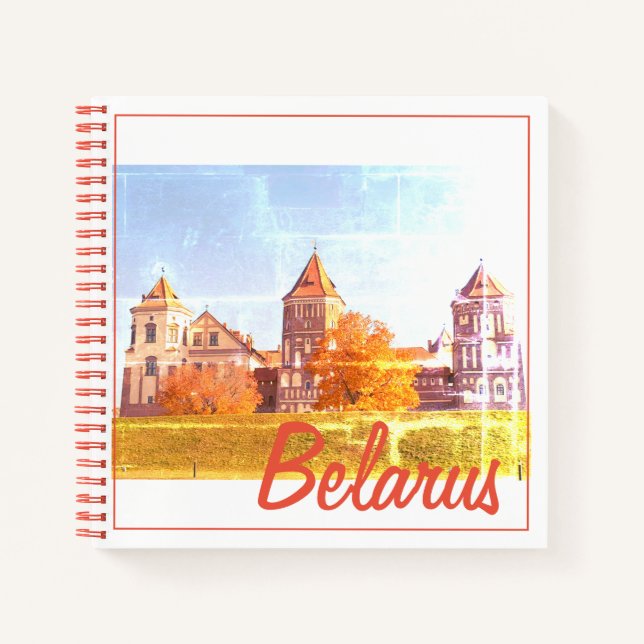 Belarus Mir Castle Architecture Nature Notebook (Front)