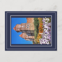 Belarus Mir Castle Architecture Nature Postcard