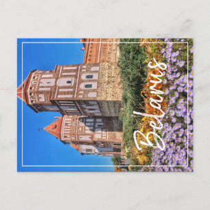 Belarus Mir Castle Architecture Nature Postcard
