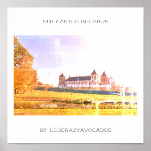 Belarus Mir Castle Architecture Nature Poster
