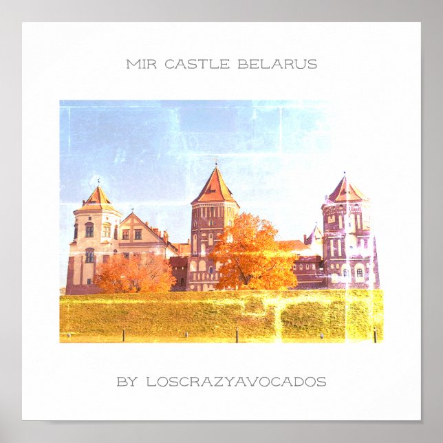 Belarus Mir Castle Architecture Nature Poster (Front)