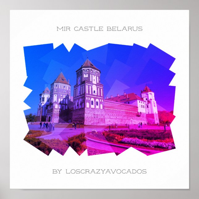 Belarus Mir Castle Architecture Nature Poster (Front)