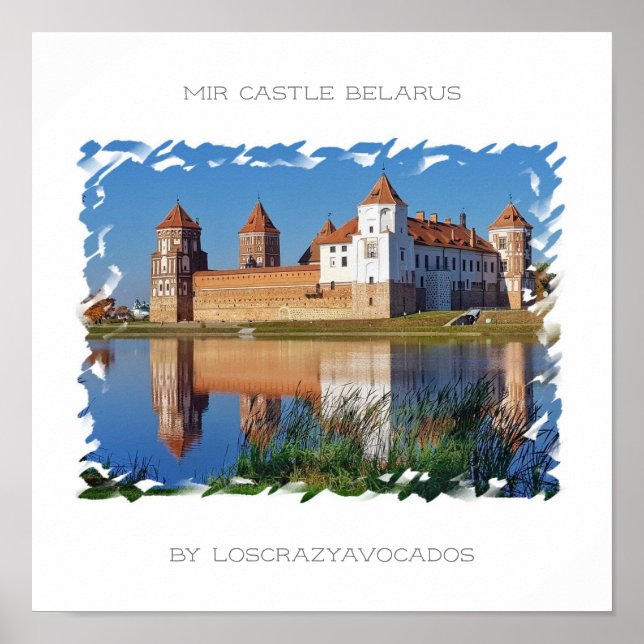 Belarus Mir Castle Architecture Nature Poster (Front)