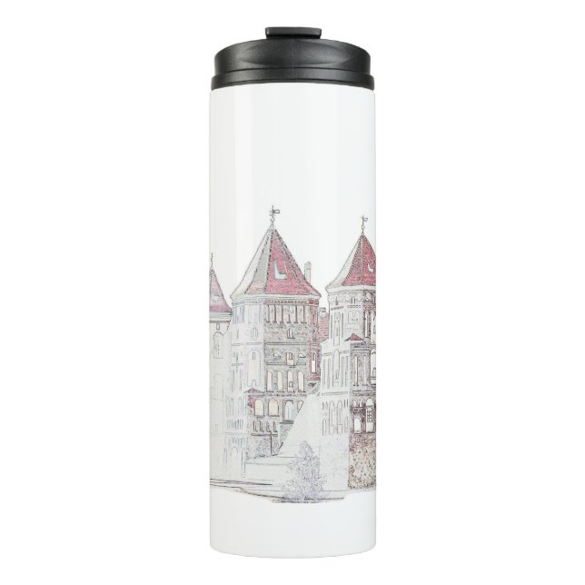 Belarus Mir Castle Architecture Thermal Tumbler (Front)