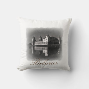 Belarus Mir Castle Architecture Throw Pillow