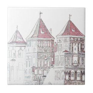 Belarus Mir Castle Architecture Tile