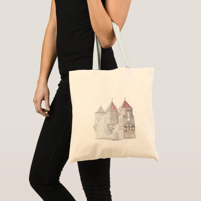 Belarus Mir Castle Architecture Tote Bag (Front (Product))