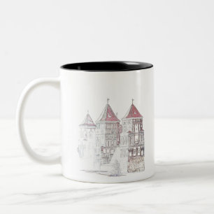 Belarus Mir Castle Architecture Two-Tone Coffee Mug