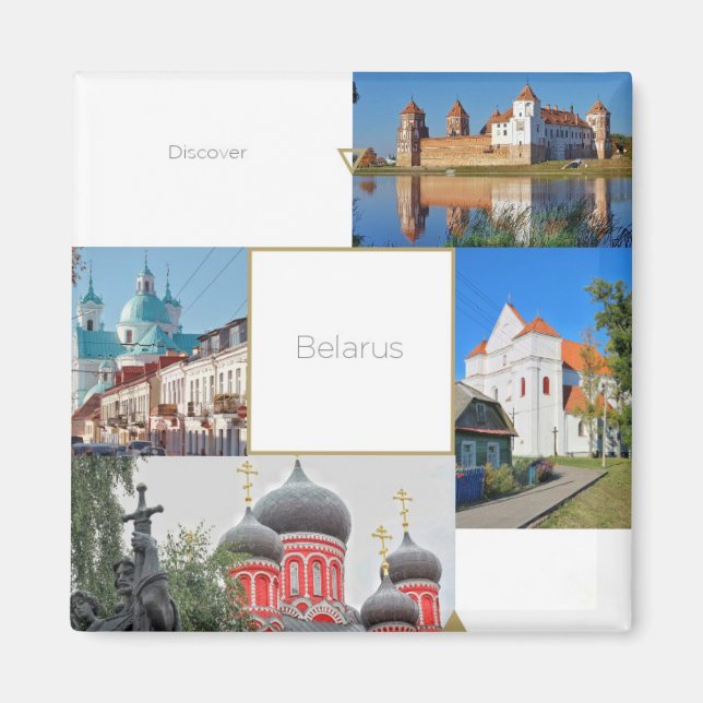 Belarus Mir Castle Churches Architecture Magnet (Front)