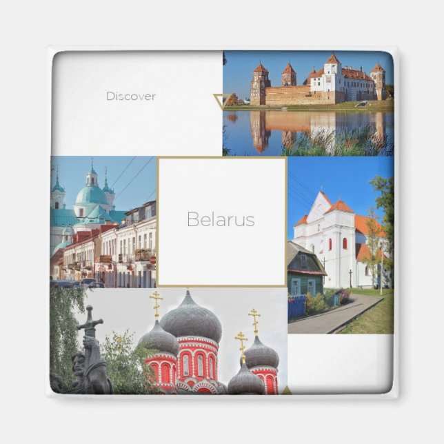 Belarus Mir Castle Churches Architecture Magnet (Front)