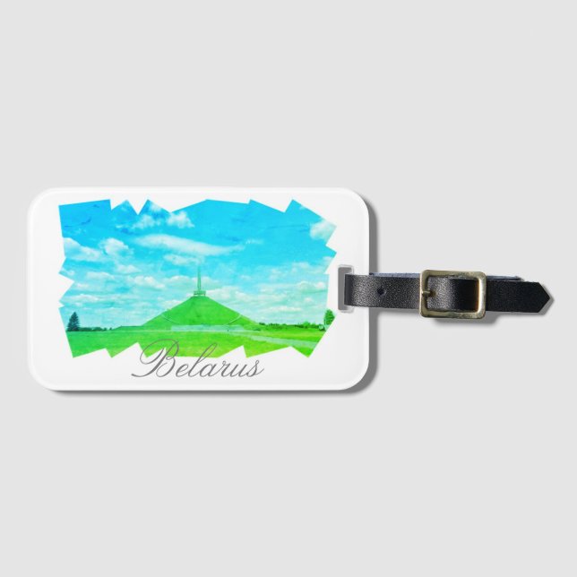 Belarus Mound of Glory Luggage Baggage Tag (Front Horizontal)
